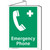 Emergency Phone Sign (F1068P-)