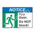 Notice Fire Door Sign (F1097-)