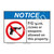 Notice No Guns Sign (F1104-)