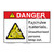 Danger Explosive Materials Sign (F1159-)