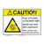 Caution/High Intensity Ultraviolet Sign (F1245-)