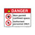 Danger/Non-Permit Sign (F1325-)