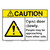 Caution/Open Door Slowly Sign (F1333-)