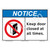 Notice/Keep Door Closed Sign (F1334-)