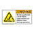 Warning/Moving Parts Can Label (H1010-255WH)