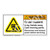 Warning/Crush Hazard Label (H1054-BJWH)