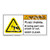 Warning/Pinch Points Label (H1098-405WH)