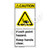 Caution/Pinch Point Hazard Label (H1105-G3CV)