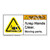 Warning/Keep Hands Clear Label (H1105-PRWH)