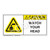 Caution/Watch Your Head Label (H4008-H39CH)