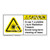 Caution/Class I Invisible Laser Label (H6003-FDCH)