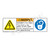 Warning/Hazardous Voltage Label (H6010/6011-B1WH)