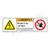 Warning/Hazardous Voltage Label (H6010/6062-Y5WH)
