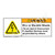 Warning/Risk of Electric Shock Label (H6010-221WH)
