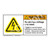 Warning/Hazardous Voltage Label (H6010-BGWH)