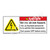 Danger/Severe Shock Hazard Label (H6010-KEDH)