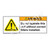 Warning/Do Not Operate Label (H6014-H27WH)