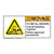Warning/Chemical Hazard Label (H6023-ARWH)