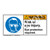 Warning/Risk Of Eye Injury Label (H6040-NXWH)