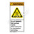 Warning/Burn Hazard Label (H6043-6BWV)