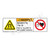 Warning/Magnetic Field Label (H6048/6063-N53WH)