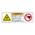 Warning/Magnetic Field Label (H6048/6063-NCWH)