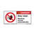 Danger/Stay Clear Label (H6062-86DH)