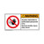 Warning/Access Restricted Label (H6062-EVWH)