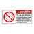 Danger/To Avoid Injury Label (H6110-M1DH)