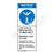 Notice/For Single Person Fall Label (H6112-G64NV)