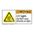 Warning/UV Light Label (H6123-BRWH)
