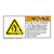 Warning/Arc Flash And Shock Label (H6643-T73WH)