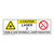 Caution/Visible & Invis Laser Radiation Class 2Label (IEC2009-)