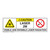 Caution/Visible & Invis Laser Radiation Class 2MLabel (IEC2012-)