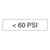 <60 PSI Label (P060-)