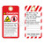 Danger/Skin Injection Hazard Tag (ST1021a-1)