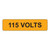 115 Volts Label (V115-)