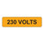 230 Volts Label (V230-)