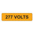 277 Volts Label (V277-)