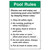 Pool Rules/Please Use Sign (WSS1018-SOD4U) )