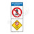 No Lifeguard on Duty/No Long Breath Holding Sign (WSS2205-05b-e) )