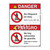 Danger/No Lifeguard on Duty Sign (WSS3101-16a-esm) )
