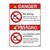 Danger/No Diving Sign (WSS3103-16b-esm) )