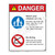 Danger/Watch Your Children Sign (WSS3206-19b-e) )