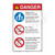 Danger/Watch Your Children Sign (WSS3311-23b-e) )