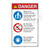 Danger/Watch Your Children Sign (WSS3312-23b-e) )