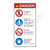 Danger/No Lifeguard on Duty Sign (WSS3401-27b-e) )