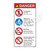 Danger/No Lifeguard on Duty Sign (WSS3402-27b-e) )