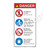 Danger/No Lifeguard on Duty Sign (WSS3403-27b-e) )