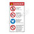 Danger/No Lifeguard on Duty Sign (WSS3406-27b-e) )